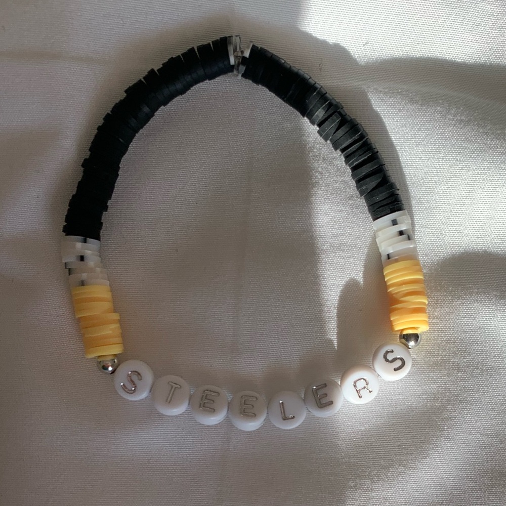 This is a Steelers bracelet and is homemade!